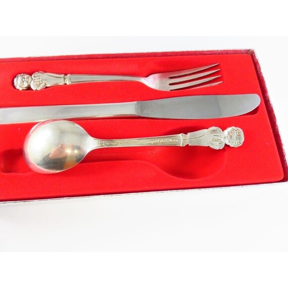Campbell Kid Collection Silver Plate 3-Piece Flatware Set 1982 - Picture 3 of 7